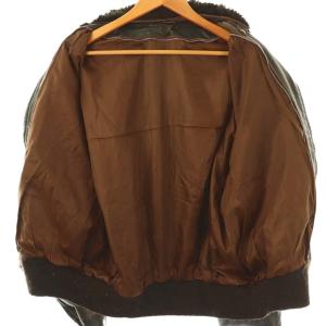 Schott ヴィンテージ A-2 レザージャケット ブルゾン ミリタリー ジップアップ 32 ブラウン /HK