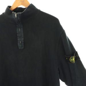 STONE ISLAND 90S ヴィンテージ 希少 アーカイブ ハイネック ハーフジップ ニット L ネイビー