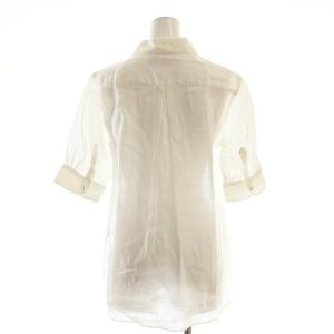 martinique シャツ スキッパー 半袖 麻 リネン 2 白 ホワイト /AT OS GY48