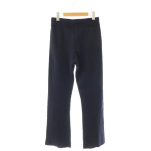 IENA 21AW カシミア混 ニットパンツ フレア 38 ネイビー /ES GY48