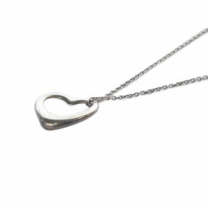 TIFFANY&Co. オープンハート ネックレス ペンダント 925SV シルバー /YO26 GY49 OH