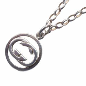 インターロッキングG ダブルG ネックレス ペンダント 925SV シルバー /YO27 GY49 OH