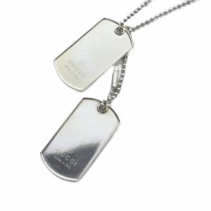ダブル ドックタグ ネックレス ペンダント ボールチェーン 925SV シルバー /YO1 GY49 OH