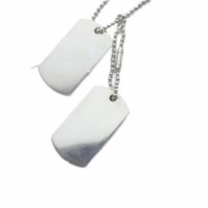 GUCCI ダブル ドックタグ ネックレス ペンダント ボールチェーン 925SV シルバー /YO1 GY49 OH