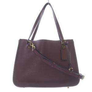 タイラー キャリーオール 2way トートバッグ ストラップ付き ショルダーバッグ ロゴ エンジ /SRGY49