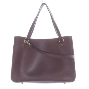 COACH タイラー キャリーオール 2way トートバッグ ストラップ付き ショルダーバッグ ロゴ エンジ /SRGY49