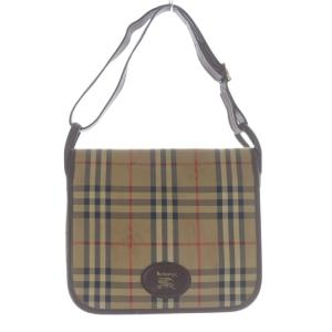 ヴィンテージ ノバチェック ショルダーバッグ ブラウン