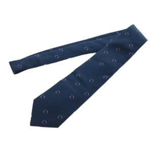 PAUL SMITH 552MJ ネクタイ レギュラータイ 総柄 シルク ネイビー 紺 マルチカラー 240040 /MI GY49