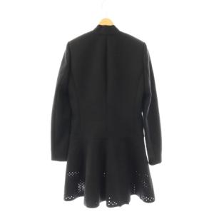 BALENCIAGA コート パンチング フレア Aライン 36 ブラック /DO GY53