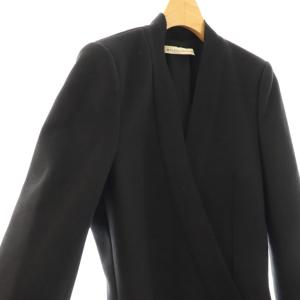 BALENCIAGA コート パンチング フレア Aライン 36 ブラック /DO GY53