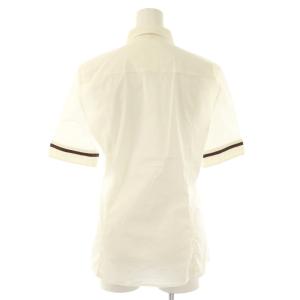 GUCCI シェリーライン シャツ 五分袖 42 オフホワイト グリーン レッド 215872 /DO GY53
