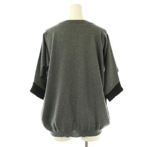 MARNI ニット セーター 五分袖 アルパカ混 38 チャコールグレー ブラック /ES GY53