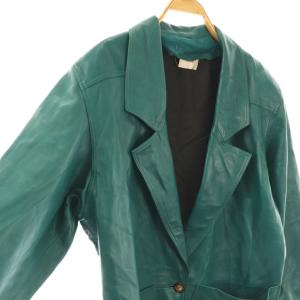 LOEWE ヴィンテージ レザージャケット 40 グリーン