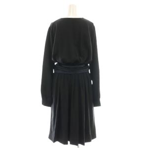 Chloe ワンピース 長袖 シルク T36 ブラック /DO GY53