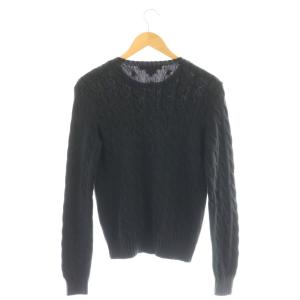 RALPH LAUREN ケーブルニット セーター M ブラック /DO GY53