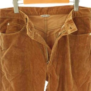 AURALEE WASHED CORDUROY 5P PANTS コーデュロイパンツ 3 キャメル A7AP03FN /CX