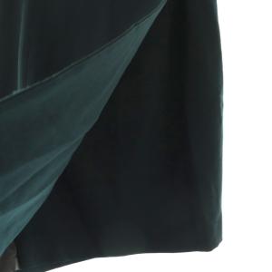 Christian Dior ラップスカート タイトスカート ひざ丈 L ネイビー /CX GY53