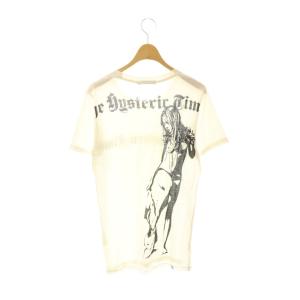 HYSTERIC GLAMOUR Tシャツ カットソー 半袖 S アイボリー ブラック /DO GY53