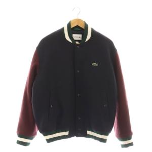 スタジャン ブルゾン ウール 中綿 ロゴ US M 紺 マルチカラー /CX GY53