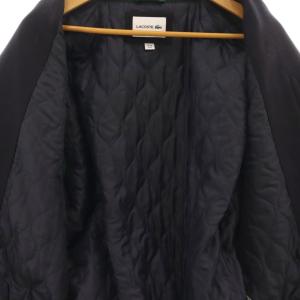 LACOSTE スタジャン ブルゾン ウール 中綿 ロゴ US M 紺 マルチカラー /CX GY53