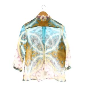 ETRO シャツ ブラウス リネン 総柄 ペイズリー柄 44 マルチカラー /CX GY53