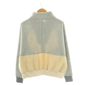 C.E HEAVY FLEECE ZIP UP フリースジャケット S グレー アイボリー ジップアップ /CX