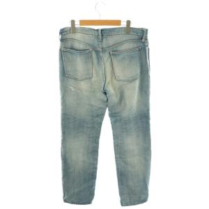 Ron Herman デニムパンツ ジーンズ M 水色 ライトブルー ダメージ加工 リペア加工 /CX GY53