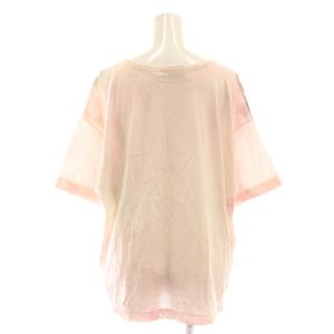 HERMES ヴィンテージ Tシャツ 総柄 花柄 M ピンク マルチカラー /AQ OS GY53