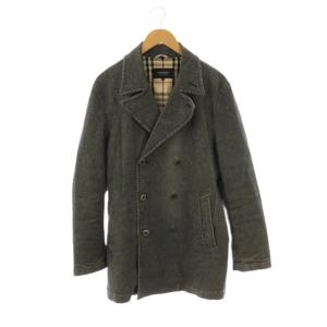 デニムコート ダブル ノバチェック 背抜き L グレー /DO GY53