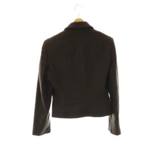 VALENTINO ジャケット 金ボタン ロゴ ウール カシミヤ混 40/6 ブラウン /DO GY53