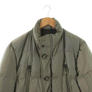 Aquascutum ダウンジャケット ジップアップ M グレー /DO GY53
