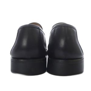 Salvatore Ferragamo ローファー スリッポン ガンチーニ レザー 8 ブラック /YO11 GY53