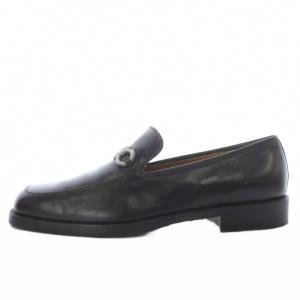 Salvatore Ferragamo ローファー スリッポン ガンチーニ レザー 7.5EE ダークブラウン /YO12 GY53