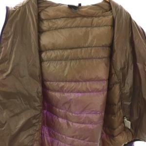 THE NORTH FACE LIGHT HEAT HOODIE ダウンジャケット ロゴ ナイロン M 紫 パープル /AT OS GY