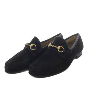 ローファー スリッポン ホースビット スエード 41E ブラック /YO13 GY53