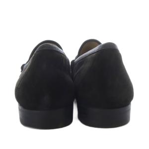 GUCCI ローファー スリッポン ホースビット スエード 41E ブラック /YO13 GY53