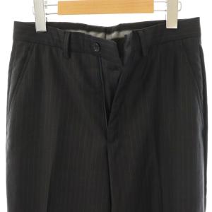GIORGIO ARMANI パンツ スラックス ストライプ 44 ブラック /DF GY53