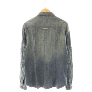 D&G デニムシャツ 長袖 L ブルー 青 /DF GY53