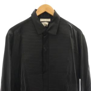 BOTTEGA VENETA サテン タキシードシャツ 48 ブラック 589202
