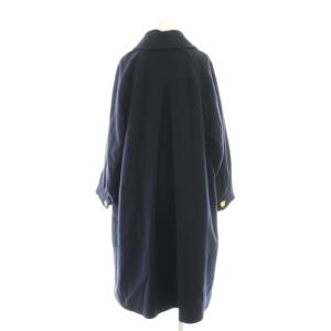 Grace Class ステンカラーコート アウター ウール アルパカ 金ボタン 36 ネイビー /DF GY53