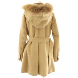 BURBERRY BLUE LABEL セミロングコート 裏地チェック 38 ベージュ /NR OS