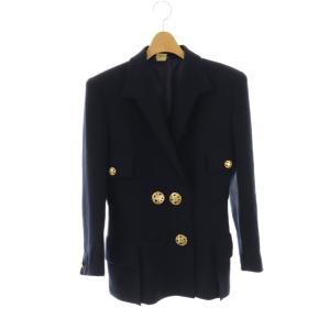 ジャケット 金ボタン 総裏地 ウール ネイビー /CX GY53