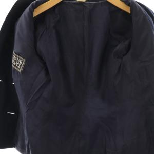VERSACE ジャケット 金ボタン 総裏地 ウール ネイビー /CX GY53