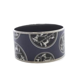 エマイユ TGM バングル 七宝焼 ホース ネイビー