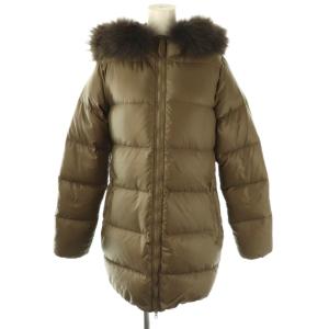 KAPPADUE ダウンコート ラクーンファー 40 モカブラウン