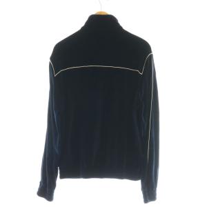 CELINE 21SS トリオンフ ベロアトラックジャケット L ネイビー 2Y168679I