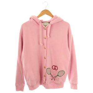 19AW テニス エンブロイダリー スウェット XS ピンク マルチカラー 572808