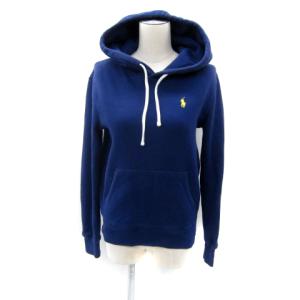 パーカー スウェット プルオーバー 無地 ロゴ刺繍 裏起毛 XS 紫 パープル /SY3 GY53