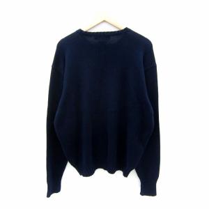 Polo by Ralph Lauren ニット セーター 長袖 ラウンドネック ロゴ刺繍 XL 紺 ネイビー /SY29 GY53