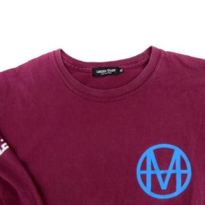 UNDERCOVER Tシャツ カットソー クルーネック 長袖 バックプリント XL ボルドー /HO21 GY53